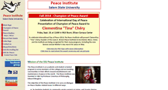 Desktop Screenshot of peaceinstitute.salemstate.edu