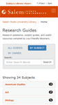 Mobile Screenshot of libguides.salemstate.edu