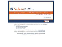 Tablet Screenshot of catalogarchive.salemstate.edu